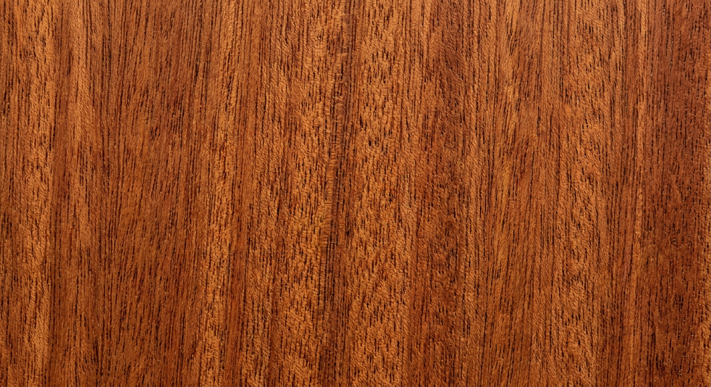 Close-up of Mahogany wood grain